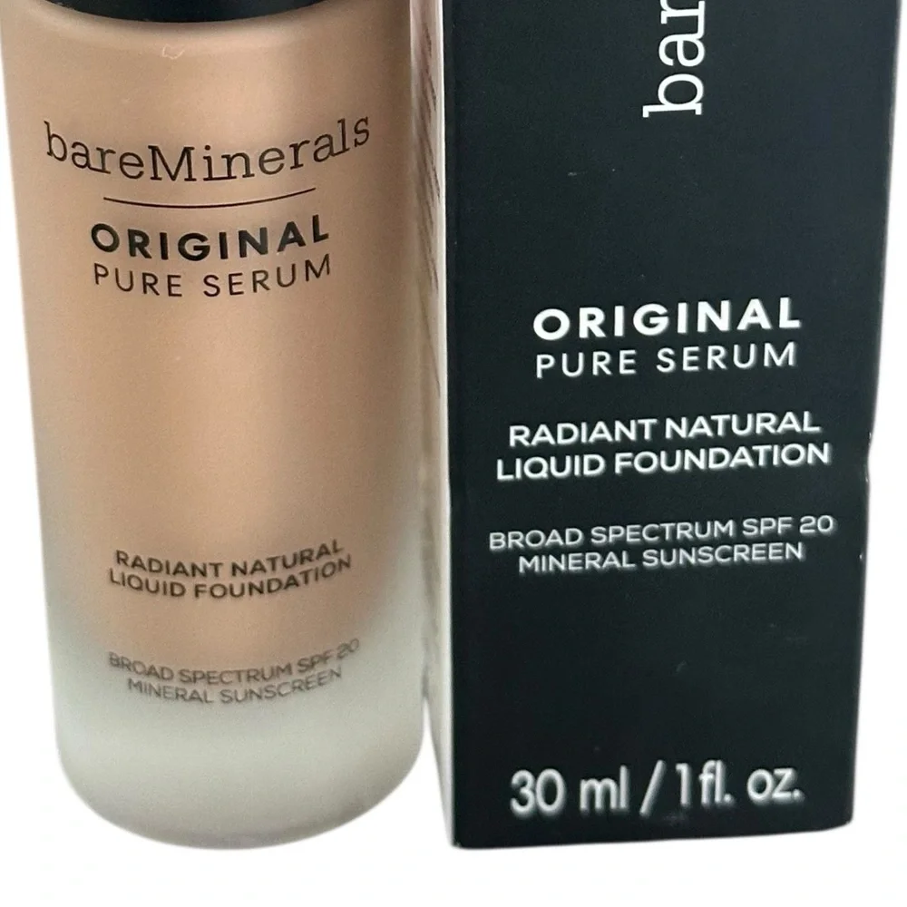 bareMinerals Original Pure Serum Radiant Natural Liquid Foundation Med Cool 3.5